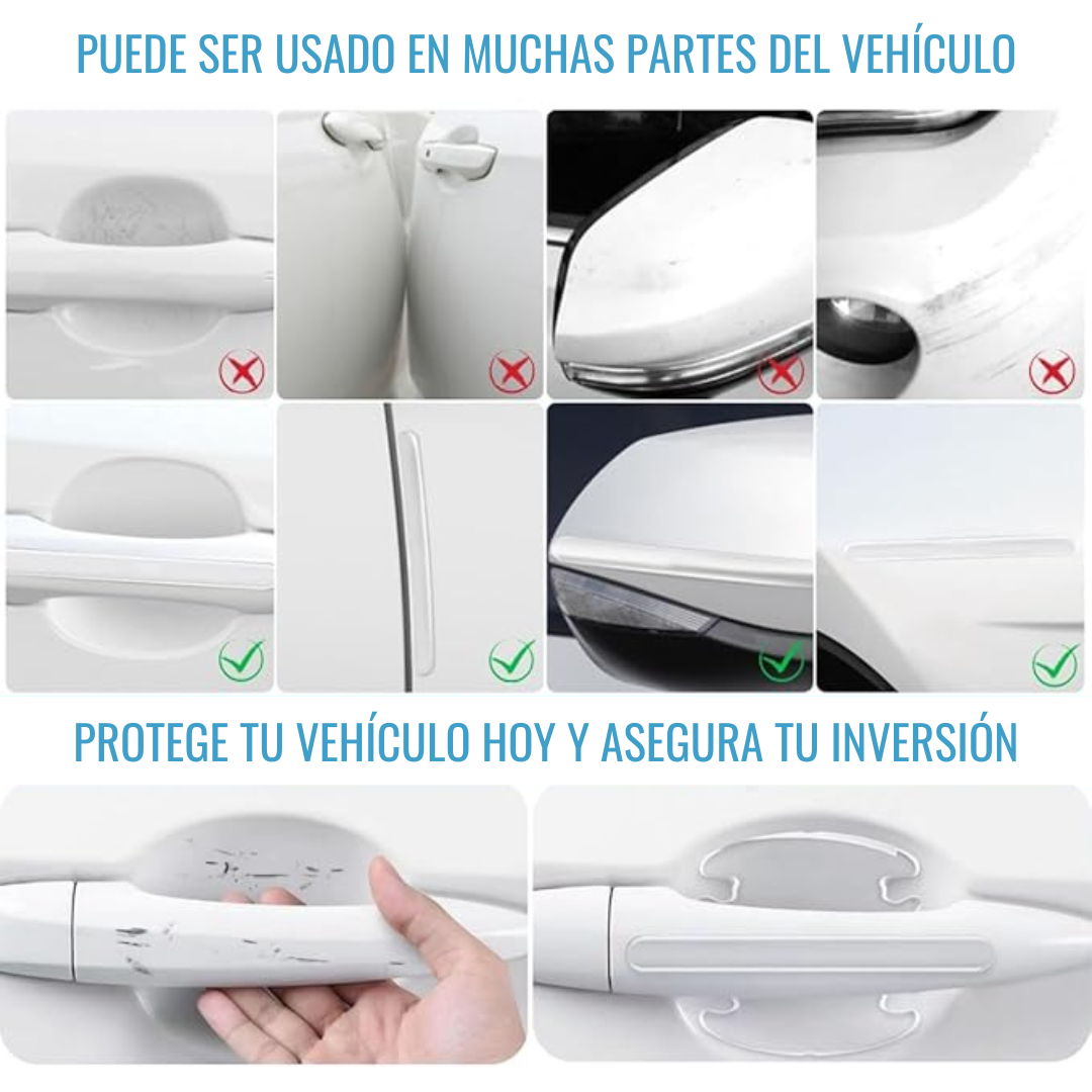 Set De 8 Piezas Anti Rayaduras Para Manijas De Vehículos