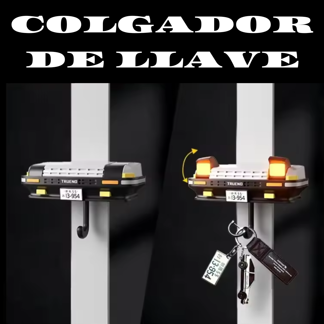 SOPORTE DE LLAVES TIPO COCHE CON LUCES