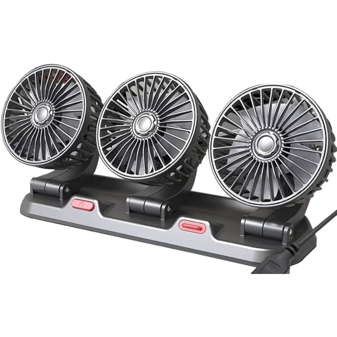 Ventilador Para Vehículo Triple Cabezal